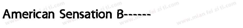 American Sensation B字体转换
